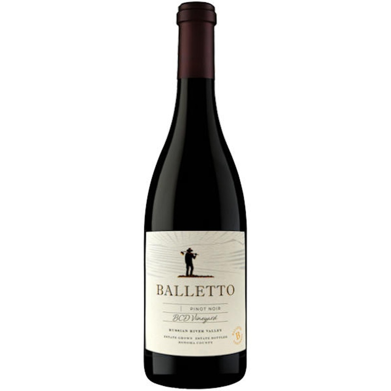 6 Bottle Case Balletto BCD Vineyard Russian River Pinot Noir 2021 Rated 93WE w/ Shipping Included