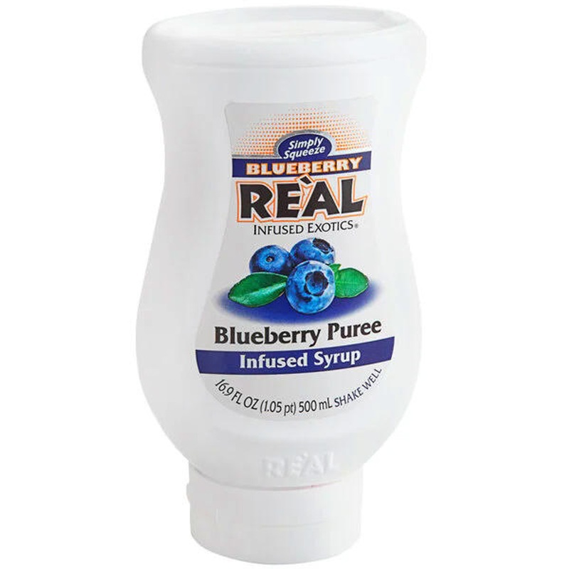 Real Infused Exotics Blueberry Puree Infused Syrup 16.9oz