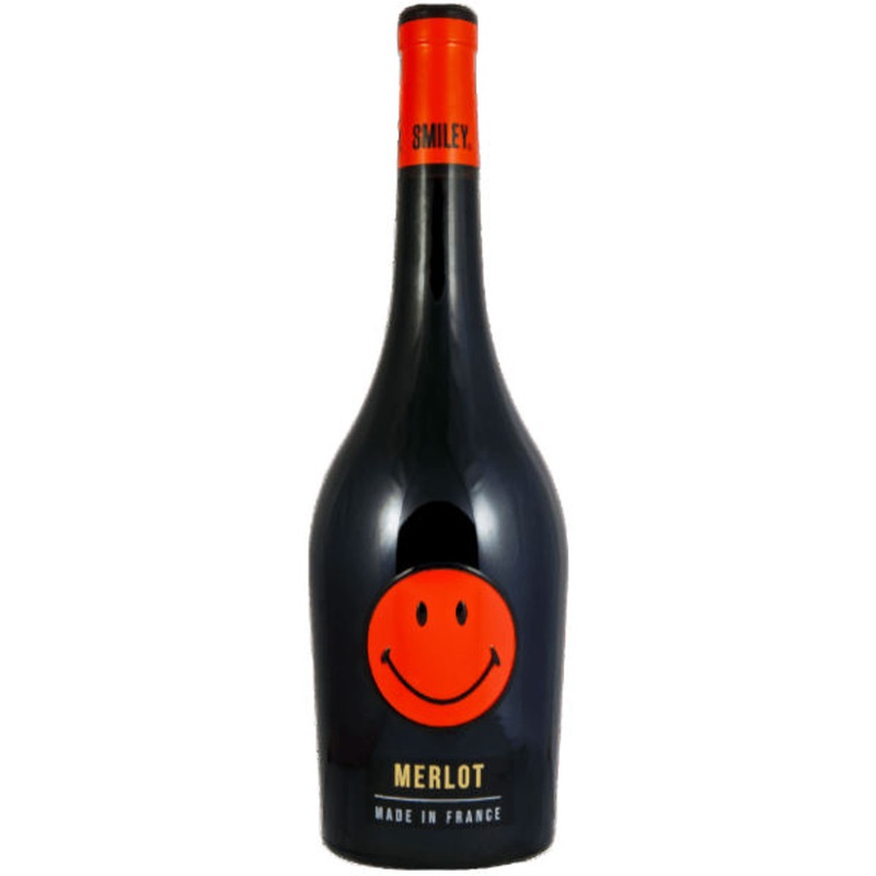 6 Bottle Case Smiley Wines Vin de France Merlot NV w/ Shipping Included