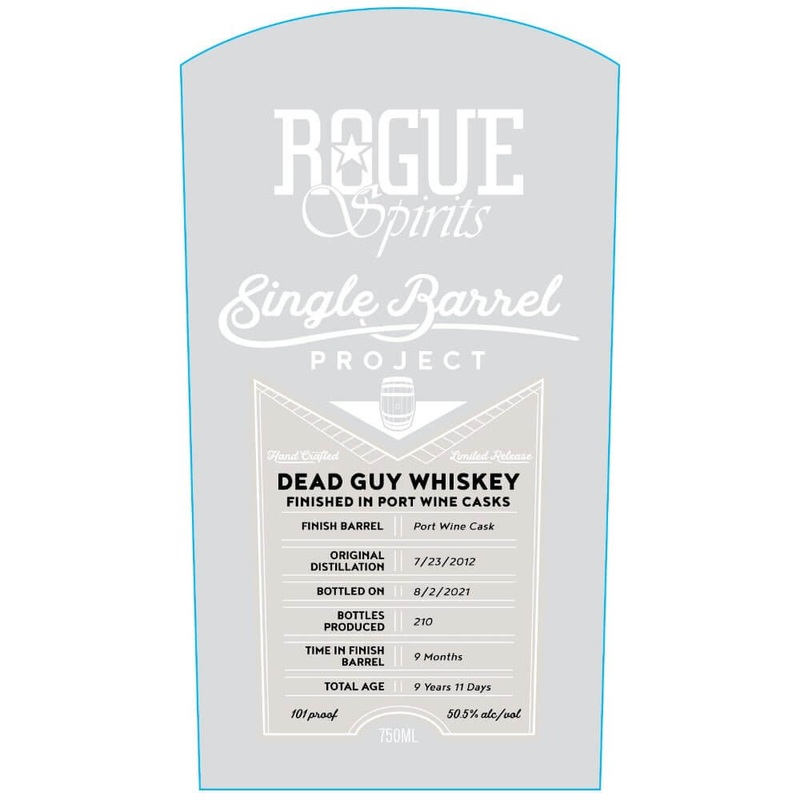 Rogue Single Barrel Project Dead Guy Whiskey Finished In Port Wine Casks