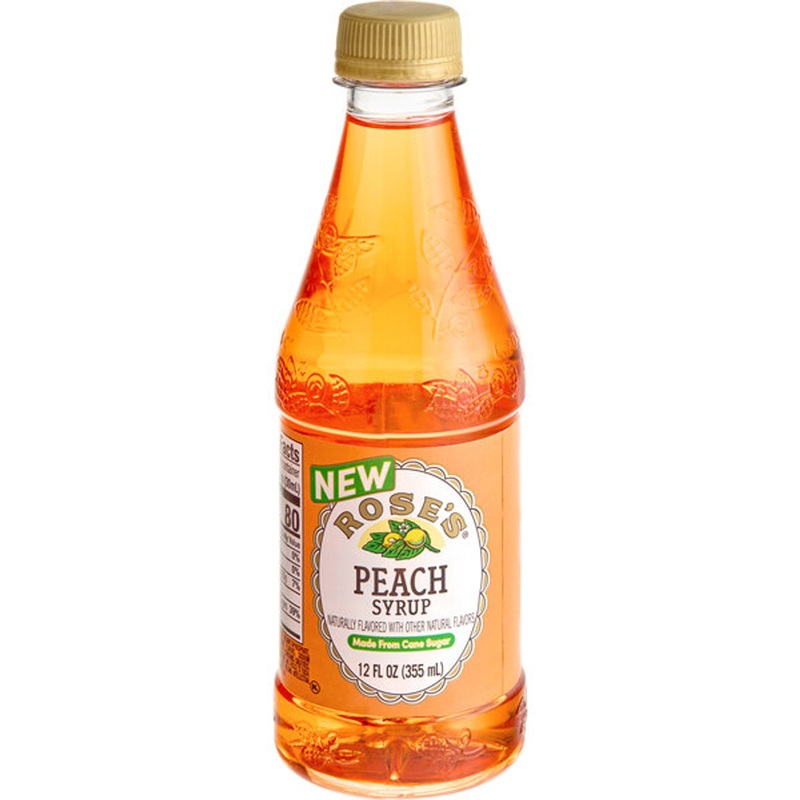 Rose’s Peach Syrup 12oz