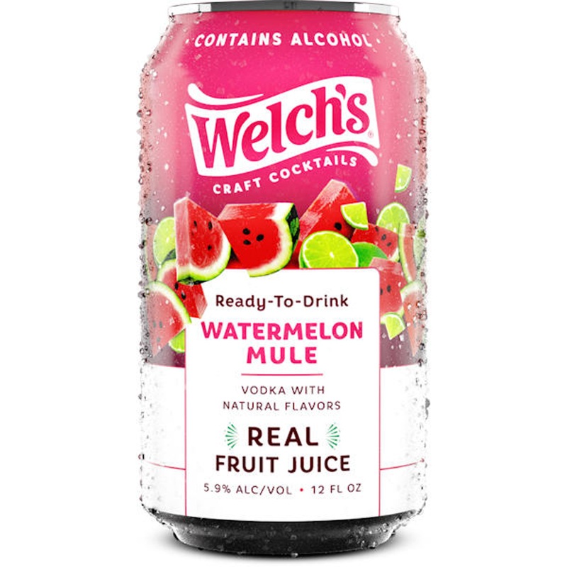 Welch’s Craft Cocktails Watermelon Mule Ready-To-Drink 4-Pack 12oz Cans