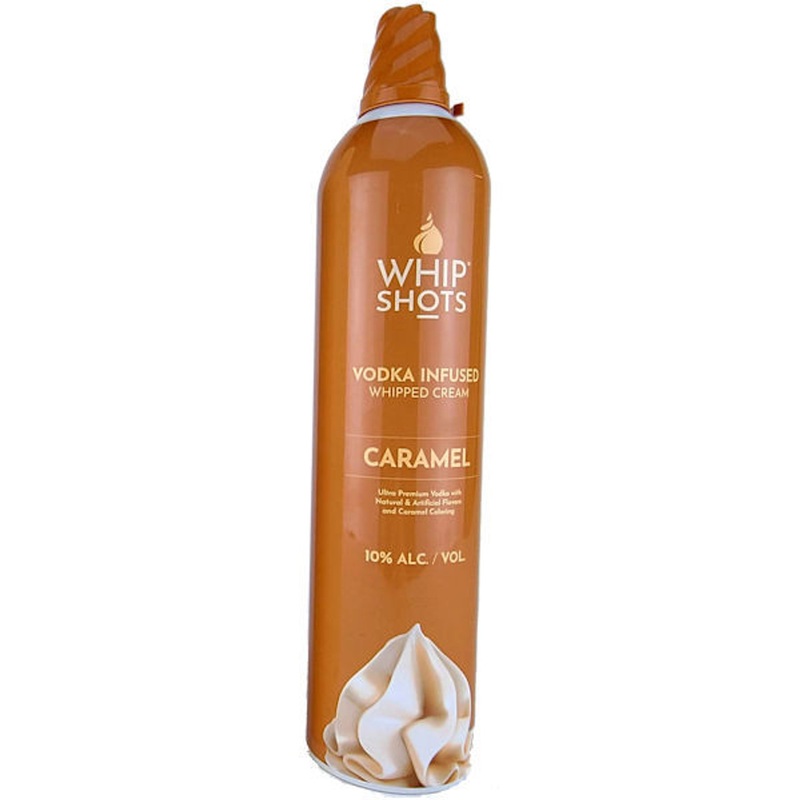 WhipShots Vodka Infused Caramel Whipped Cream 200ml Can