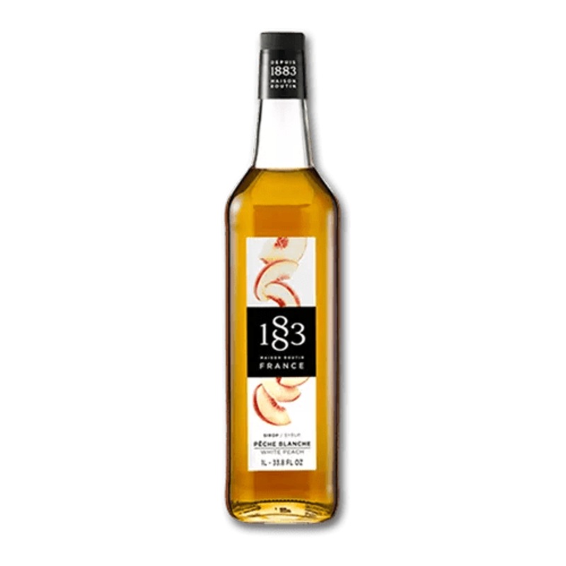 1883 Routin White Peach Syrup 1 LItre