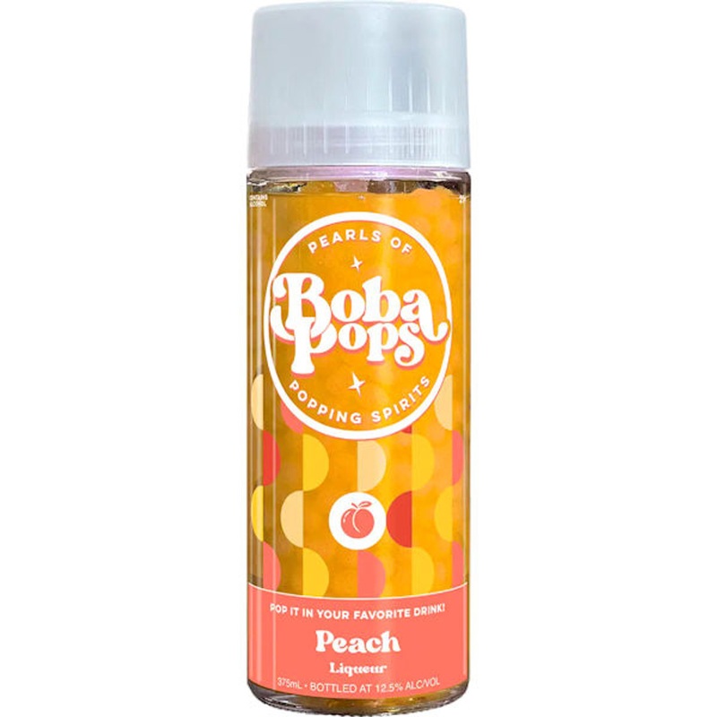 Boba Pops Popping Peach Liqueur 375ml