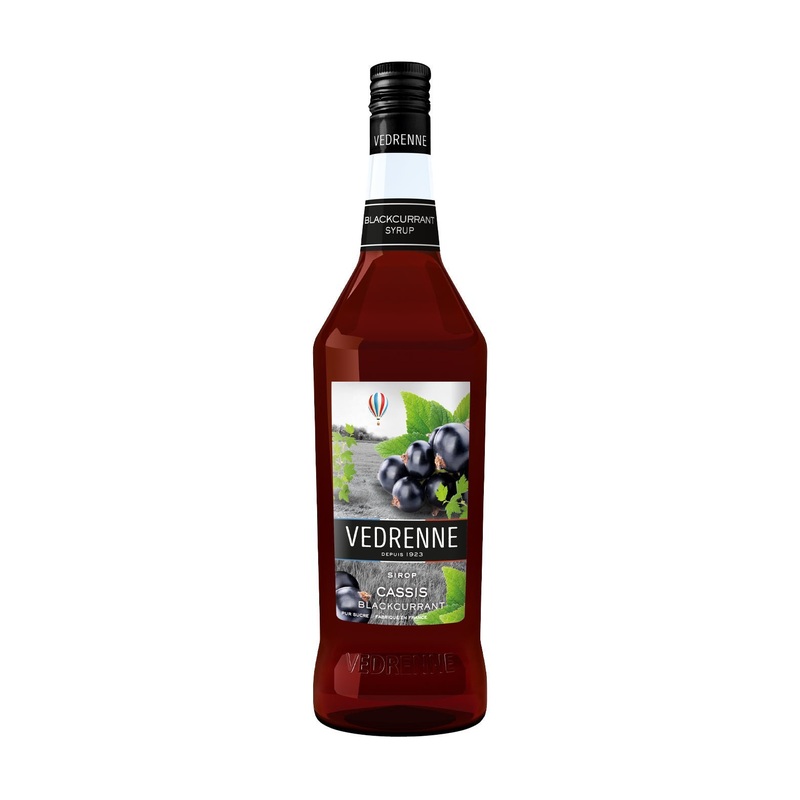 Vedrenne Blackcurrant Syrup 0% 1000ml