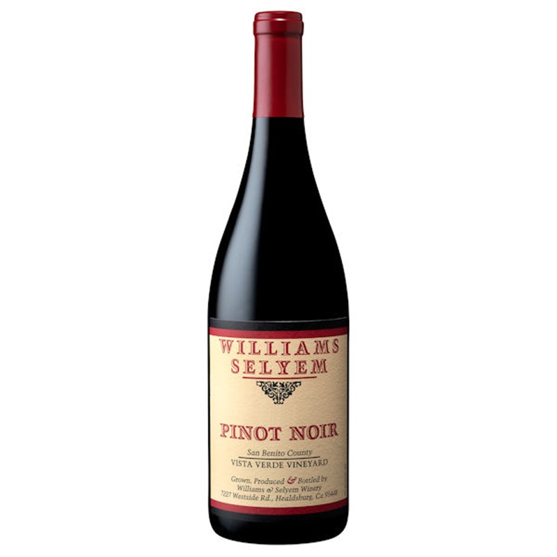 Williams Selyem Vista Verde Vineyard San Benito County Pinot Noir 2020