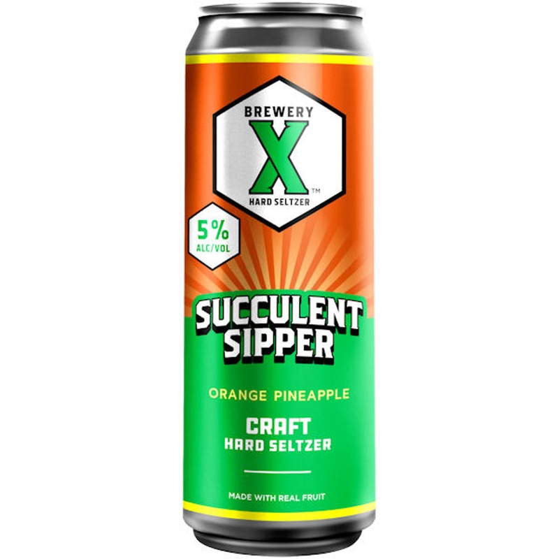 Brewery X Succulent Sipper Orange Pineapple Hard Seltzer 19.2oz Can