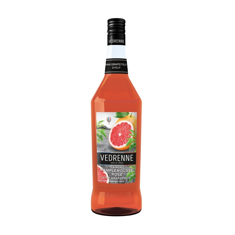 Vedrenne Grapefruit Pink Syrup 0% 1000ml