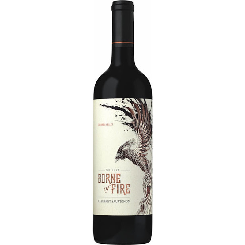 6 Bottle Case Borne of Fire Columbia Valley Cabernet Washington 2018 w/ Shipping Included