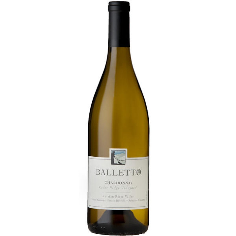6 Bottle Case Balletto Cider Ridge Vineyard Russian River Chardonnay 2019 w/ Shipping Included