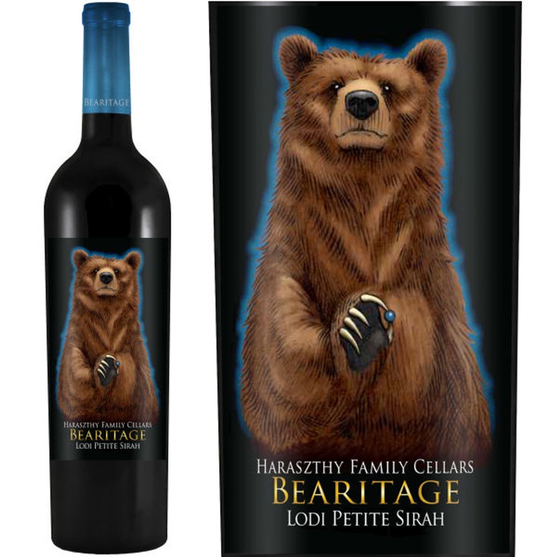 6 Bottle Case Bearitage by Haraszthy Lodi Petite Sirah 2021 w/ Shipping Included
