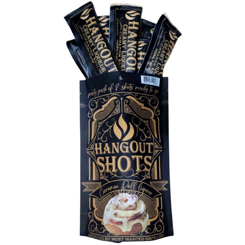 50ml Mini Hangout Shots Cinnamon Roll Liqueur 8 Pack