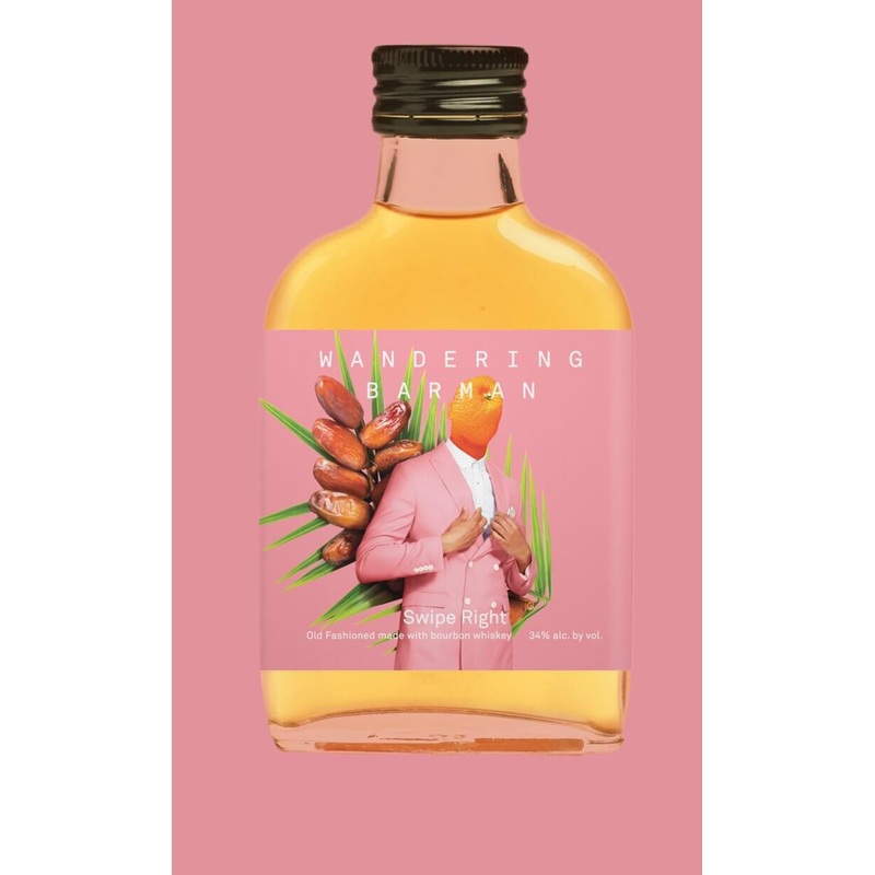 Wandering Barman Swipe Right- Date Bourbon Old Fashioned 100ml 4 Pack
