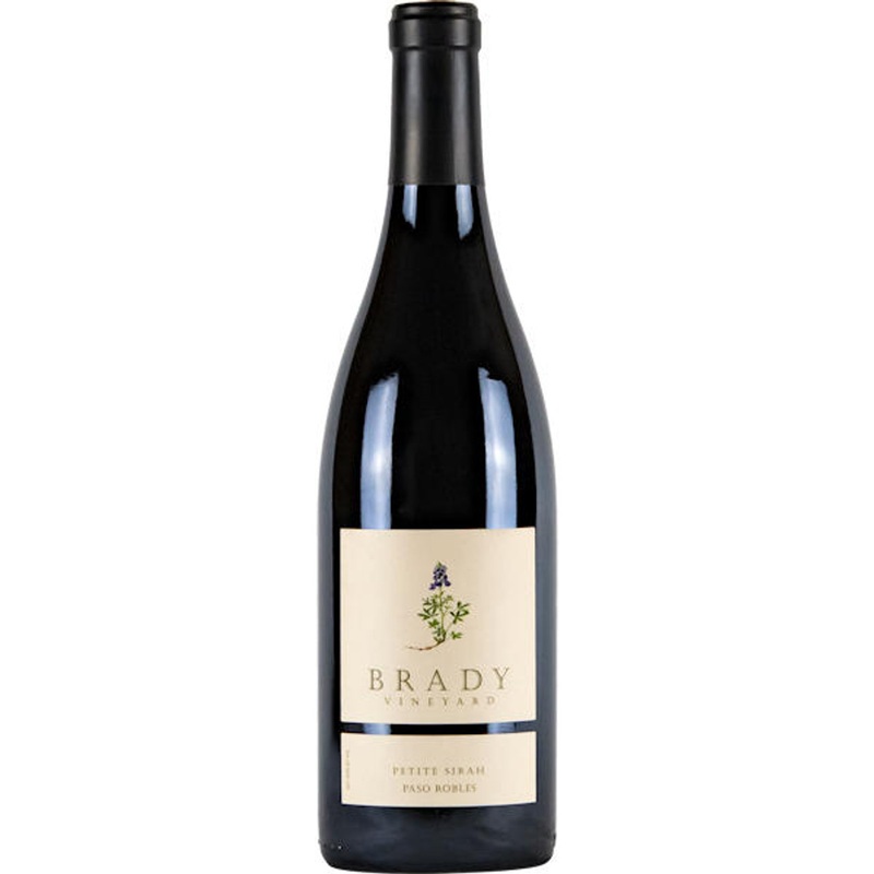 6 Bottle Case Brady Vineyard Paso Robles Petite Sirah 2022 w/ Shipping Included