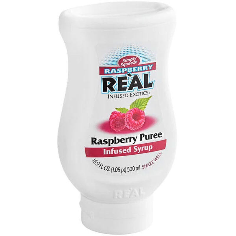 Real Infused Exotics Raspberry Puree Infused Syrup 16.9oz