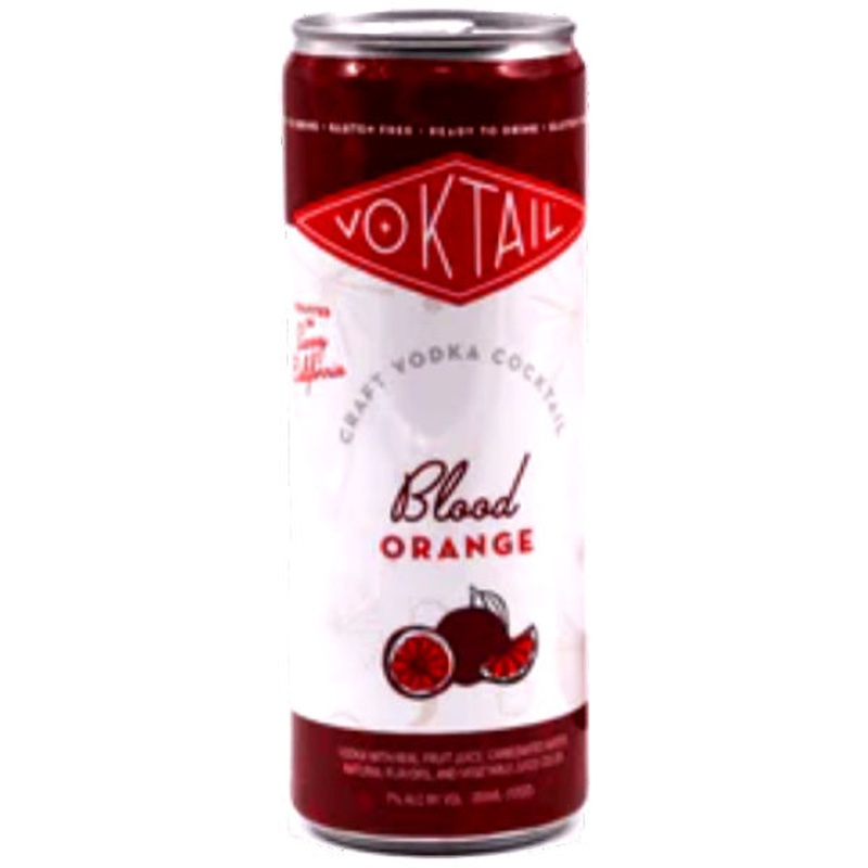 Voktail Blood Orange Vodka Cocktail Ready-To-Drink 4-Pack 12oz Cans