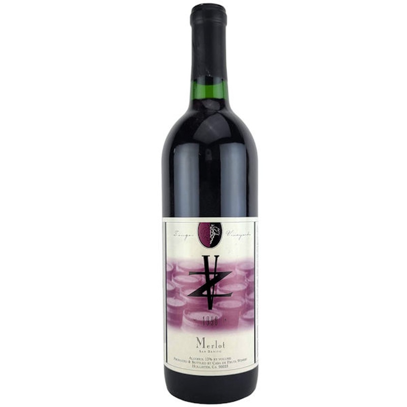 Zanger Vineyards San Benito Merlot 1998