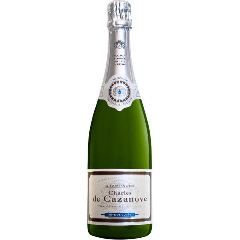 6 Bottle Case Charles de Cazanove Cuvee de Tete Brut Champagne NV w/ Shipping Included