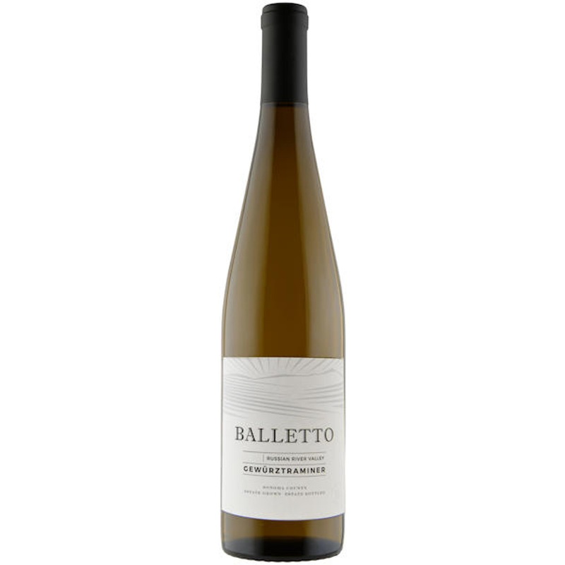 12 Bottle Case Balletto Russian River Gewurztraminer 2023 w/ Shipping Included