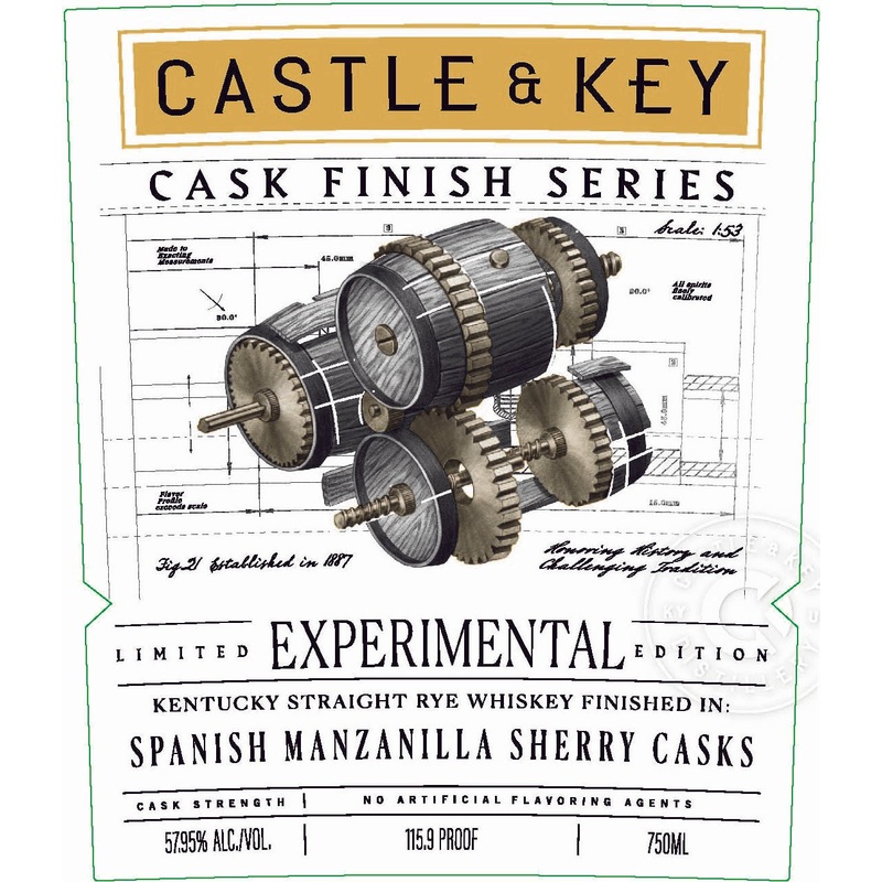 Castle & Key Cask Finish Series Spanish Manzanilla Sherry Cask Rye Experimental Edition