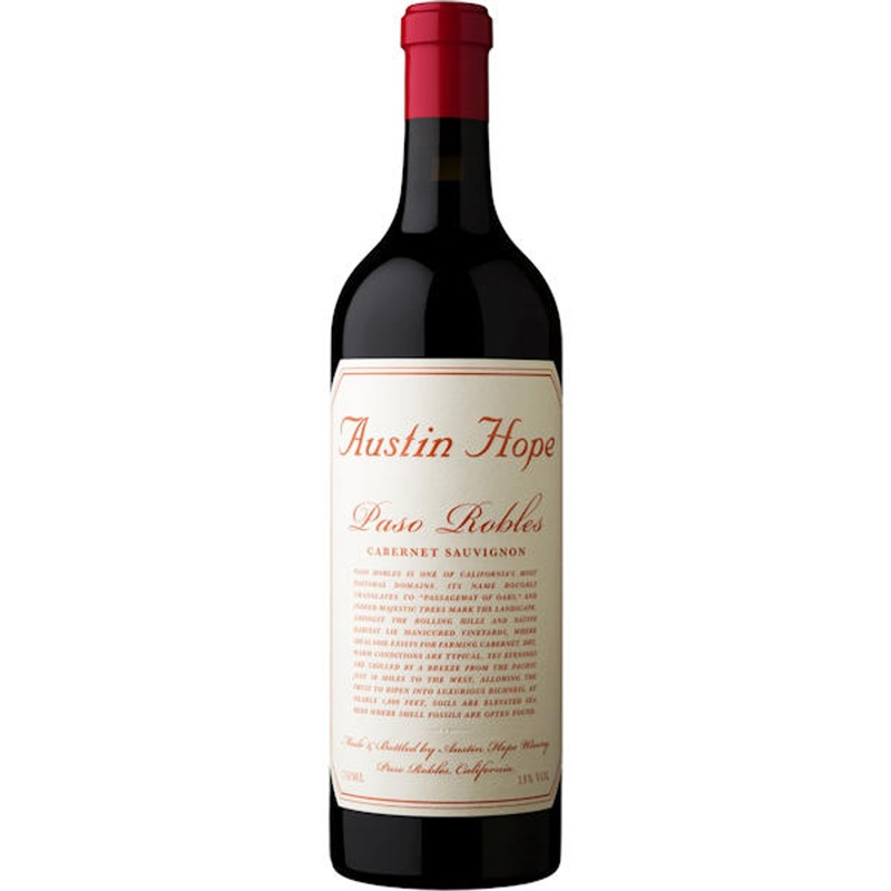 6 Bottle Case Austin Hope Paso Robles Cabernet 2022 w/ Shipping Included