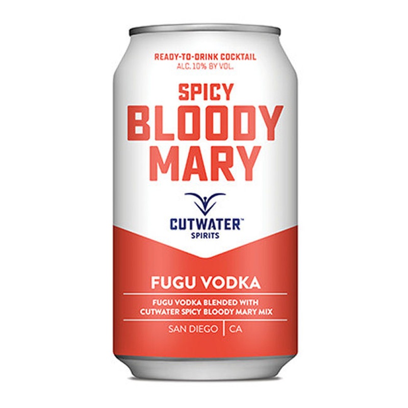 Cutwater Spirits Fugu Vodka Spicy Bloody Mary Ready-To-Drink 4-Pack 12oz Cans