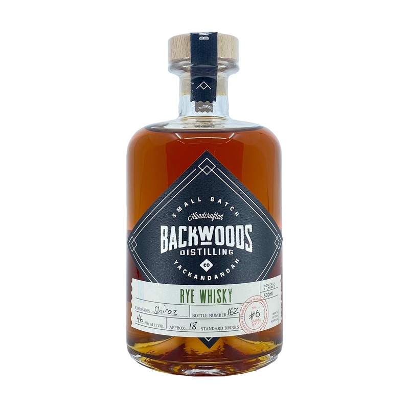 Backwoods Rye Whisky Batch 6 Shiraz Cask 46% 500ml
