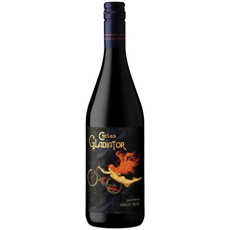 6 Bottle Case Cycles Gladiator California Pinot Noir 2023 w/ Shipping Included