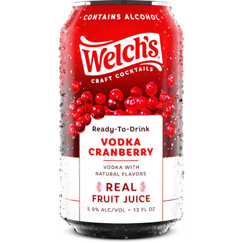 Welch’s Craft Cocktails Vodka Cranberry Ready-To-Drink 4-Pack 12oz Cans