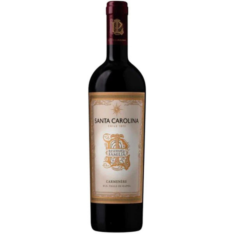 6 Bottle Case Santa Carolina Reserva de Familia Carmenere 2019 (Chile) Rated 91VM w/ Shipping Included