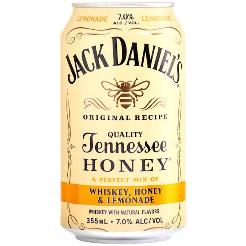 Jack Daniel’s Honey & Lemonade Cocktail Ready To Drink 12oz 4 Pack Cans