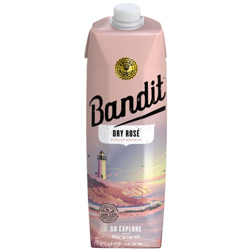 12 Bottle Case Bandit California Dry Rose NV 1L w/ Shipping Included