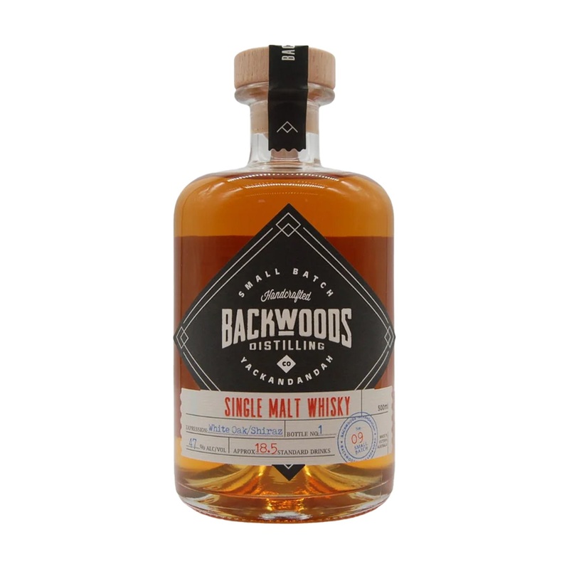 Backwoods Single Malt Batch 9 Corn Whisky cask 47% 500ml