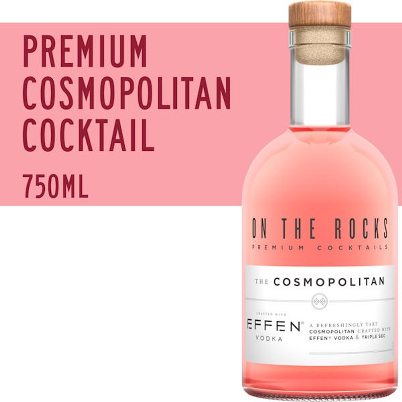 On The Rocks Effen Vodka The Cosmopolitan Ready-To-Drink Cocktail 750ml