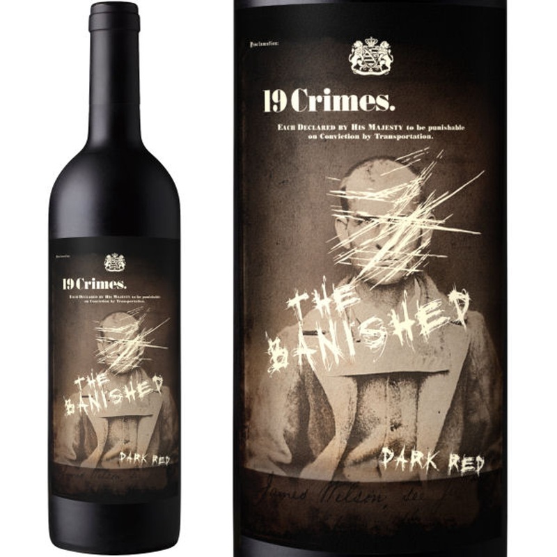 12 Bottle Case 19 Crimes The Banished Dark Red Blend 2020 (Australia) w/ Shipping Included