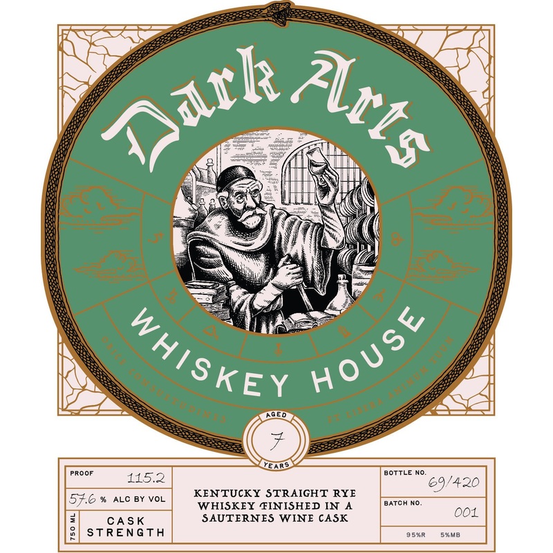 Dark Arts 7 Year Kentucky Straight Rye Whiskey Sauternes Cask Finish