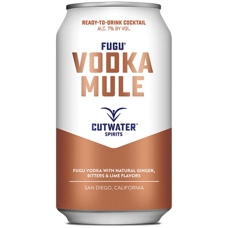 Cutwater Spirits Fugu Vodka Mule Ready-To-Drink 4-Pack 12oz Cans