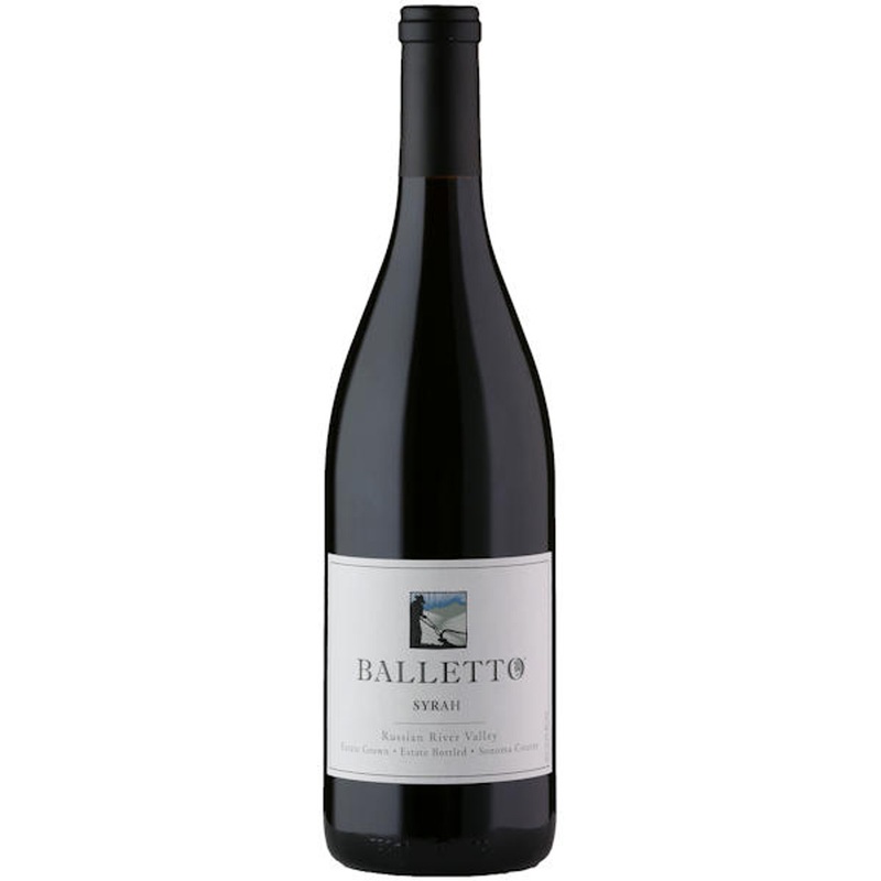 6 Bottle Case Balletto Estate Russian River Syrah 2018 w/ Shipping Included