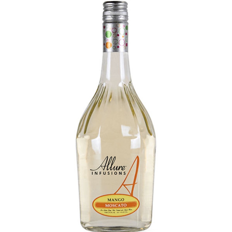 12 Bottle Case Allure Infusions Mango Moscato NV w/ Shipping Included