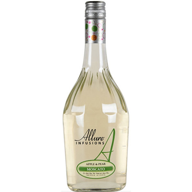 12 Bottle Case Allure Infusions Apple & Pear Moscato NV w/ Shipping Included