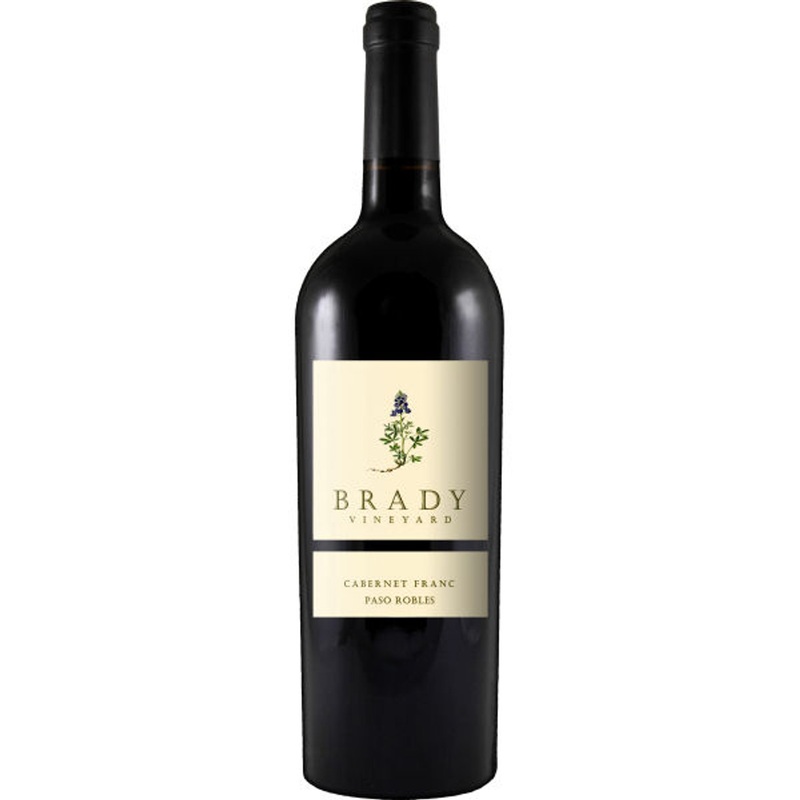 6 Bottle Case Brady Vineyard Paso Robles Cabernet Franc 2022 w/ Shipping Included