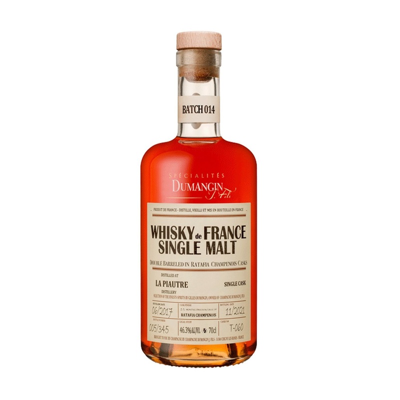 Batch 014 La Piautre (France) 2017 Single Malt Whisky 46.3% 700ml