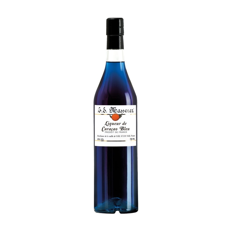Massenez Blue Curacao Liqueur 25% 700ml
