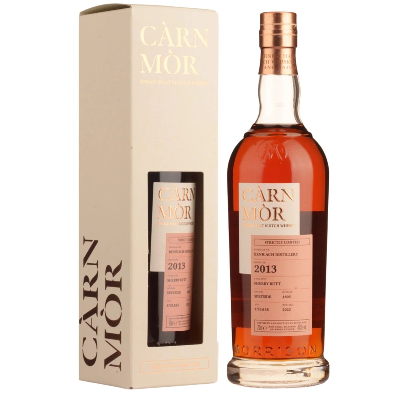 Benriach 8 Year Old 2013 (ex-sherry butt) Carn Mor Strictly Limited Scotch Whisky 700ml