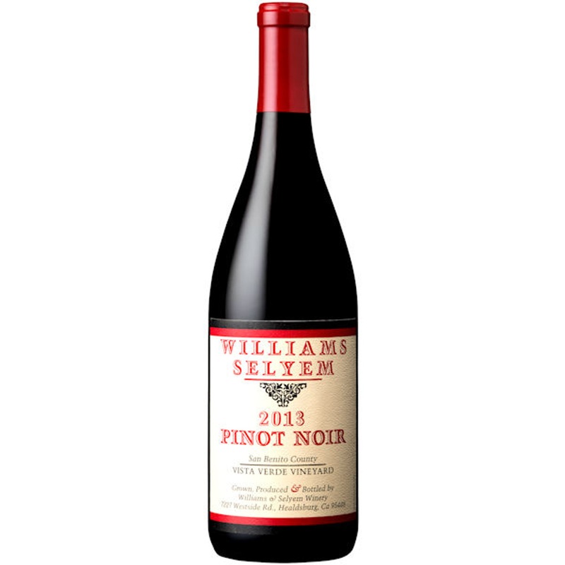Williams Selyem Vista Verde Vineyard San Benito County Pinot Noir 2013