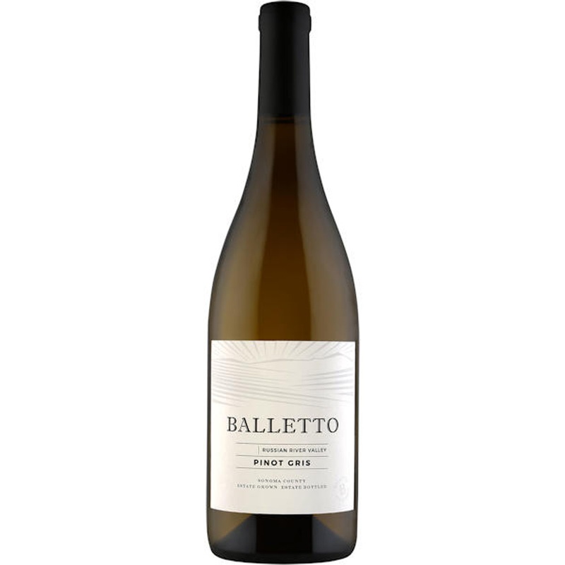 6 Bottle Case Balletto Russian River Pinot Gris 2023 w/ Shipping Included