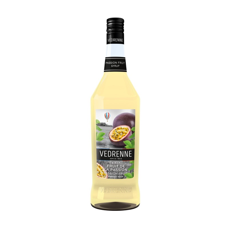 Vedrenne Passion Fruit Syrup 0% 1000ml