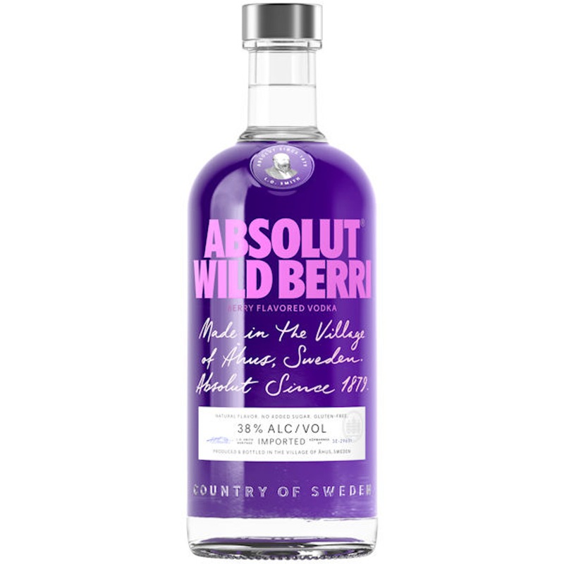 Absolut Wild Berri Flavored Vodka 750ml