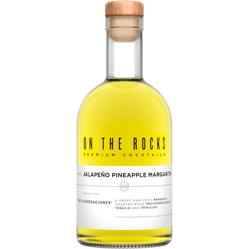 On The Rocks Tres Generaciones Tequila The Jalapeno Pineapple Margarita Ready-To-Drink Cocktail 375ml